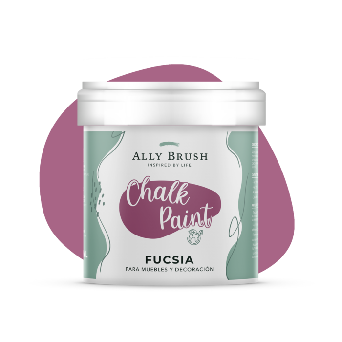 PINTURA TIZA ALLY BRUSH FUCSIA 500ML