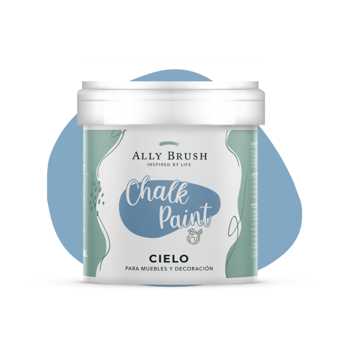 PINTURA TIZA ALLY BRUSH CIELO 500ML